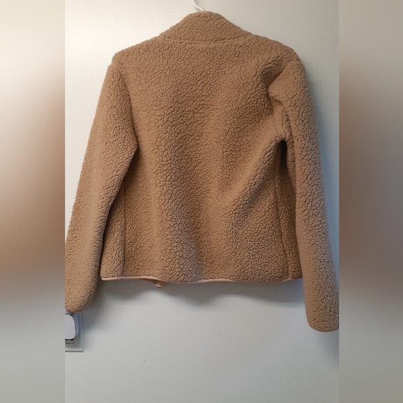 Joe Fresh Active faux fur zip up - size medium - Picture 4 of 5